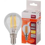 Светодиодная лампа OSRAM LED STAR, P, шар, 5Вт, E14, 600 Лм, 2700 К, теплый белый свет 4058075212459 (артикул 18634639) – фото 1