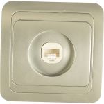 Компьютерная розетка Smartbuy RJ45 1-местная серебро Марс SBE-02s-S1-RJ (артикул 16051947) – фото 1