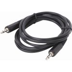 Кабель SONNEN Jack 3.5 mm M-M 15м для передачи стерео-аудио, черный 513119 (артикул 16425250) – фото 1