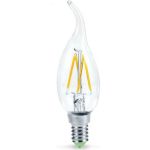 Светодиодная лампа IN HOME LED-СВЕЧА НА ВЕТРУ-deco 9Вт 230В Е14 3000К 810Лм прозрачная 4690612026220 (артикул 16022171) – фото 1