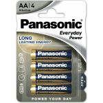 Щелочная батарейка LR6 AA Everyday Power 1.5В бл/4 Panasonic 5410853024712 (артикул 15545826) – фото 1