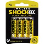 Батарейки Luxlite Shock АА 4 штуки в блистере GOLD 7761 (артикул 16448658) – фото 1