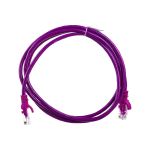Патч-корд Cablexpert UTP PP12-1.5M/V кат.5e, 1.5 м, литой, многожильный фиолетовый PP12-1.5M/V (артикул 15933267) – фото 1