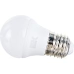 Лампа IEK LED G45 шар 7Вт 230В 4000К E27 3шт/упак LLE-G45-07-230-40-E27-3 (артикул 16526970) – фото 1