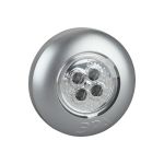 Фонарь-пушлайт ЭРА SB-503 Аврора 4xLED, 3xAAA, серебристый, 1шт в коробке Б0029183 (артикул 15981873) – фото 1