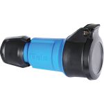 Кабельная розетка Bals Schuko 16A, 3p, 250V, IP54, синий MULTI-GRIP 1 шт. 7486-b (артикул 18955506) – фото 1