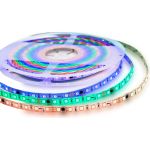 Комплект адресной ленты Apeyron 24В, 14,4Вт/м, smd5050, 60д/м, IP65, подложка 10мм (белая), 10м, RGB/ 10-100 (артикул 21194992) – фото 1