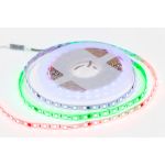 Комплект адресной ленты Apeyron 24В, 14,4Вт/м, smd5050, 60д/м, IP20, подложка 10мм (белая), 10м, RGB 10-99 (артикул 21194506) – фото 1