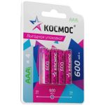 Аккумулятор КОСМОС 600мАч R03 NiMH 4BL, KOCR03NIMH600mAh4BL (артикул 24428554) – фото 1