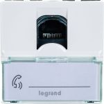 Механизм розетки Legrand 1-м СП Mosaic New 2-модульный RJ45 5E UTP Leg 78651/76554 124978 (артикул 15788675) – фото 1