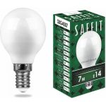 Светодиодная лампа SAFFIT SBG4507 Шарик E14 7W 2700K 55034 (артикул 15628102) – фото 1