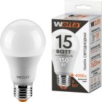 Лампа WOLTA LX A60 E27 15W 4000K 30S60BL15E27 (артикул 16100809) – фото 1