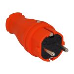 Силовая прямая вилка TP Electric каучук оранжевый 16A, 240В, IP44 3101-301-2300 (артикул 20711001) – фото 1