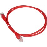 Патч-корд TWT RJ45-RJ45, 4 пары, UTP, категория 5е, 2 м, красный, 45-45-2.0-RD (артикул 16102206) – фото 1