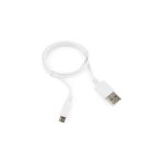 Кабель Cablexpert USB 2.0 AM/micro-BM 5P, 1м, белый, пакет CC-mUSB2-AMBM-1MW (артикул 16205153) – фото 1