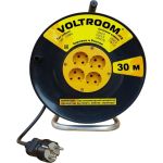 Удлинитель на пластиковой катушке Voltroom ПВС 2*0,75-30 10А, 220В (артикул 16283480) – фото 1
