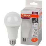 Светодиодная лампа OSRAM LED, Value, A, E27, 1600Лм, 20Вт, замена 150Вт, 6500К, холодный белый свет 4058075579378 (артикул 18134743) – фото 1