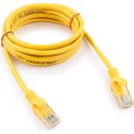 Медный патч-корд Cablexpert UTP PP10-2M/Y кат.5e, 2м, литой, многожильный жёлтый PP10-2M/Y (артикул 15933242) – фото 1