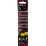 Алкалиновые элементы питания ФАZА LR 6 Super Alkaline SBL-10+2 2854582 (артикул 16092167) – фото 1