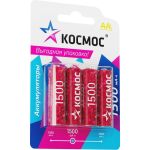 Аккумулятор КОСМОС 1500мАч R6 (AA) NiMH 4BL, KOCR6NIMH1500mAh4BL (артикул 24428566) – фото 1