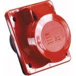 Стационарная розетка для скрытой установки 415 3Р+РЕ+N 16А 380В IP44 TDM SQ0604-0013 (артикул 15516561) – фото 1
