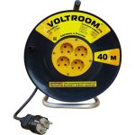 Удлинитель на пластиковой катушке Voltroom ПВС 2*0,75-40 10А, 220В (артикул 16283472) – фото 1