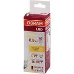 Светодиодная лампа OSRAM LED STAR, B, свеча, 6.5Вт, E27, 550 Лм, 3000 К, теплый белый свет 4058075134232 (артикул 18634891) – фото 1
