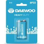 Солевая батарейка DAEWOO 6F22 Heavy Duty 2021 BL-1 5029248 (артикул 17371308) – фото 1