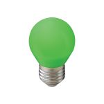 Светодиодная лампа Ecola globe LED color 5,0W G45 220V E27 Green шар Зеленый матовая колба 77x45 K7CG50ELB (артикул 22442139) – фото 1