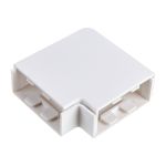 Поворот EKF 90 градусов 40х16 4 шт Plast PROxima Белый SQabw-40-16x4 (артикул 16059197) – фото 1