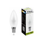 Светодиодная лампа FERON 9W 230V E14 4000K матовая, LB-73 25957 (артикул 16006590) – фото 1