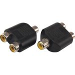 Переходник гнездо REXANT RCA - RCA 2 гнезда 06-0163-A (артикул 22221867) – фото 1