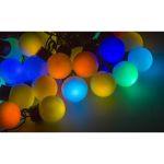 Гирлянда Neon-Night Мультишарики d=25мм, 5м, темно-зеленый ПВХ, 25LED RGB 303-559 (артикул 15689666) – фото 1
