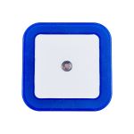 Светодиодный ночник с датчиком освещения IN HOME NLE 03-SB-DS КВАДРАТ синий, 230В 4690612028798 (артикул 16146048) – фото 1