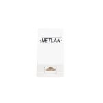 Настенная розетка NETLAN 1 порт, категория 5e, RJ45/8P8C, неэкранированная, белая, 10 шт,EC-UWO-1-UD2-WT-10 (артикул 16198194) – фото 1