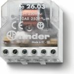 Импульсное реле Finder установка в монт. коробку, 2 шага, 1но + 1нз 10а, 230в Ac, 260382300000 (артикул 18580471) – фото 1