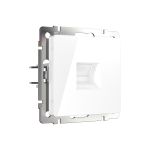 Телефонная розетка RJ-11 WERKEL белая W1182001 a051123 (артикул 15777421) – фото 1