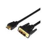 Кабель REXANT HDMI - DVI-D с фильтрами 2 м Gold 17-6304 (артикул 22221495) – фото 1