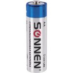 Батарейки SONNEN Super Alkaline, АА LR06, 15А, алкалиновые, 10 штук, в коробке 454231 (артикул 16275244) – фото 1