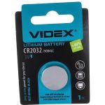 Элементы питания Videx Lithium CR2032 BL-1 VID-CR2032-1BL (артикул 16795417) – фото 1