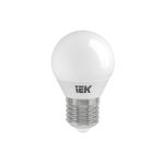 Светодиодная лампа IEK ECO G45 шар 3Вт 230В 3000К E27 LLE-G45-3-230-30-E27 (артикул 16302095) – фото 1
