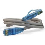 Патч-корд Hyperline PC-LPM-UTP-RJ45-RJ45-C6-0.5M-LSZH-GY U/UTP, Cat.6 100% Fluke Componen 42235 (артикул 16522721) – фото 1