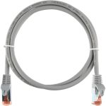 Шнур NIKOMAX S/FTP 4 пары, категория 6a, 7х0,135мм, светло-серый, 0,5м NMC-PC4SA55B-ES-005-C-GY (артикул 16393139) – фото 1