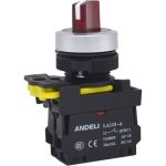 Плоская кнопка ANDELI LA115-A5-10D с подсветкой, красный, 220В ADL10-205 (артикул 17377746) – фото 1