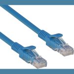 Патч-корд ExeGate UTP-RJ45-RJ45-5e-0,3M-BL, UTP, cat.5e, 0.3м, синий 258667 (артикул 17618280) – фото 1