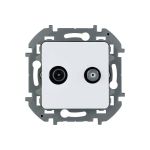 Двухкабельная розетка TV/SAT Legrand - INSPIRIA - белый 673880 (артикул 20964795) – фото 1