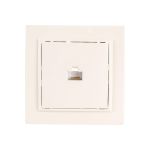1-местная розетка EKF Минск RJ-45 СП бежевый ERK01-035-20 (артикул 16061438) – фото 1