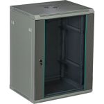 Серверный настенный шкаф W&T 15U 600х500 19 дюймов серый C156050GWTWOF (артикул 19636740) – фото 1