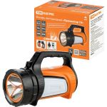 Светодиодный аккумуляторный фонарь TDM ""Прожектор 10"", 10 Вт LED+12 SMD+12 SMD, 350 лм, 3,7 В 2,4 Ач, USB, SQ0350-0003 (артикул 25678557) – фото 1