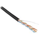 Кабель Hyperline UUTP4-C5E-S24-IN-LSZH-BK-305 (305 м) витая пара, неэкранированная U/UTP, категория 5e, 4 пары (24 AWG), черный 257734 (артикул 19591986) – фото 1